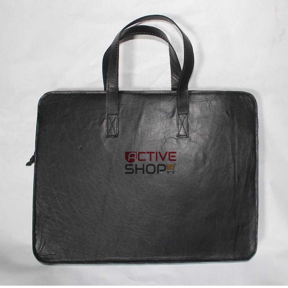 Leather Laptop Sleeve Black